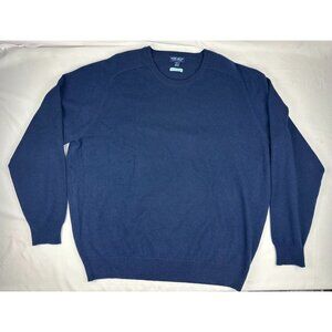 Peter Millar Artisan Crafted Cashmere Flex Crew in Navy Size XXL. $548.